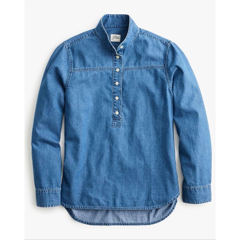 J. Crew Popover Chambray | Blue in 10